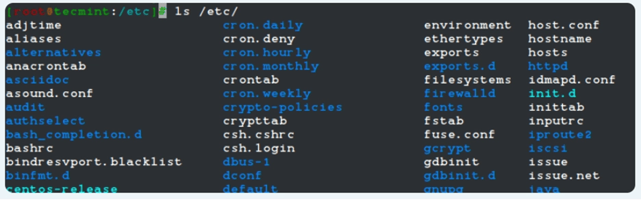 دایرکتوری /etc Directory 