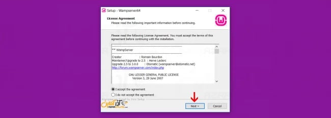 مراحل نصب WampServer