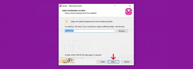 مراحل نصب WampServer