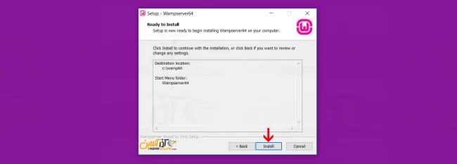 مراحل نصب WampServer