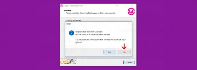 مراحل نصب WampServer