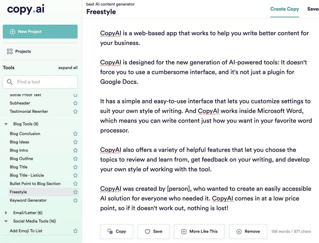 ابزار هوش مصنوعی محتوا با Paragraph AI