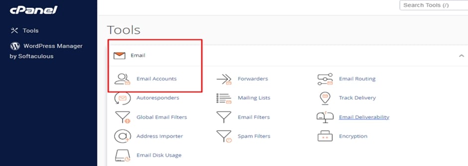 نحوه ایجاد ایمیل در cPanel