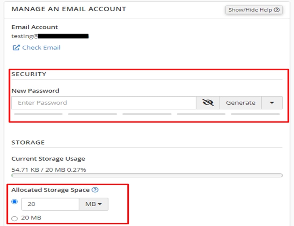 تغییر رمز عبور و مدیریت ایمیل در cPanel