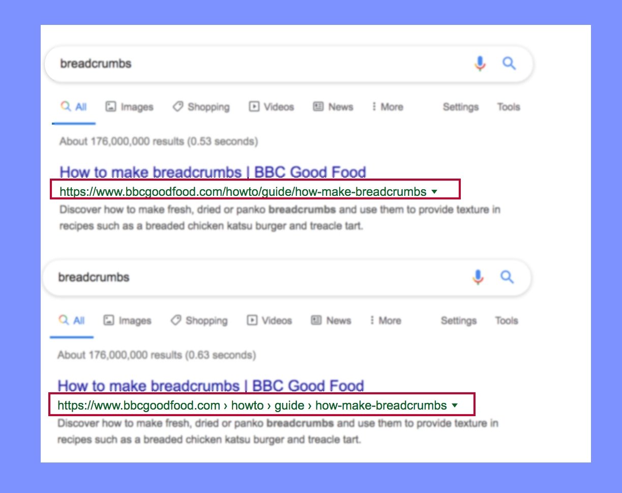 اسکیما Breadcrumb