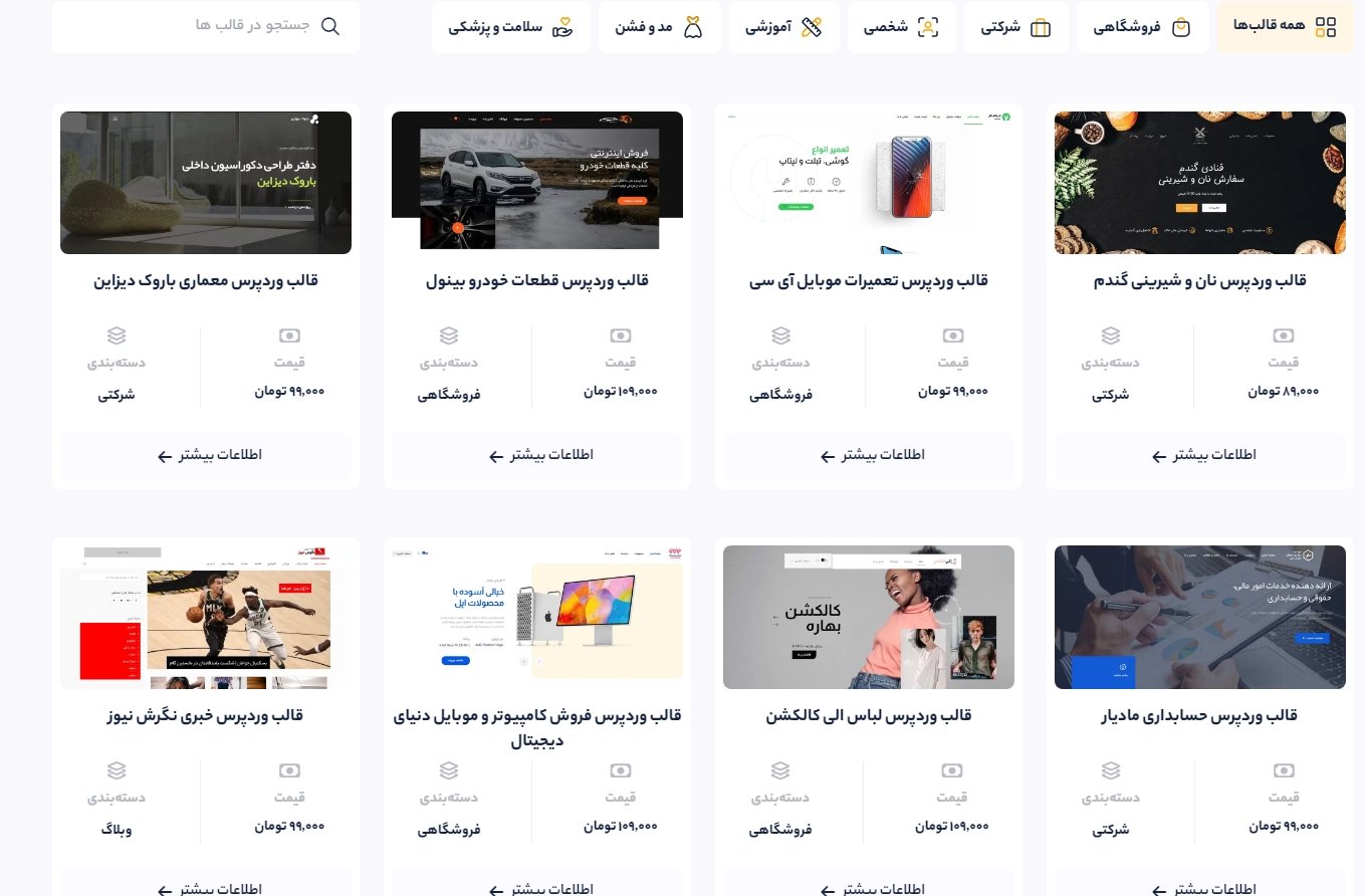 فارسی سازی قالب وردپرس