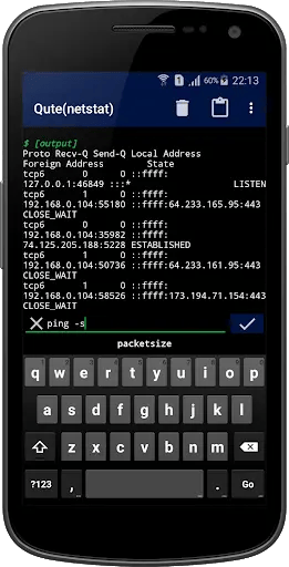 پینگ‌گرفتن با گوشی اندروید با استفاده از اپلیکیشن Terminal Emulator
