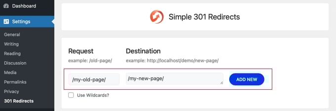 افزونه Simple 301 Redirects