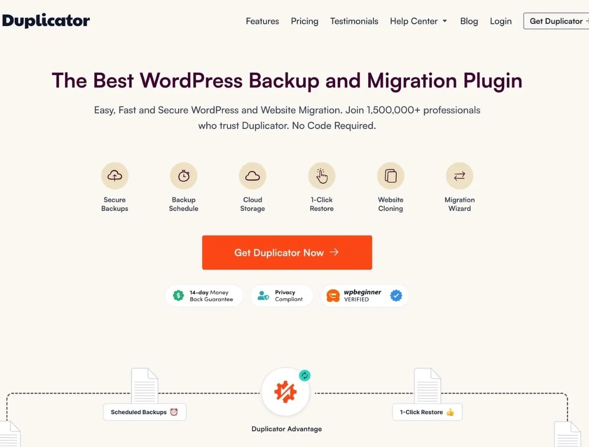 افزونه Duplicator Pro