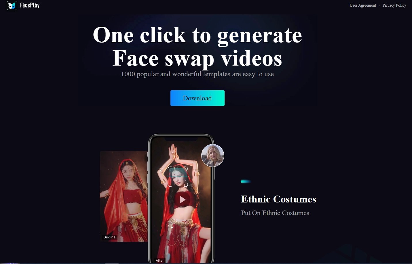 هوش مصنوعی تغییر چهره Face Play