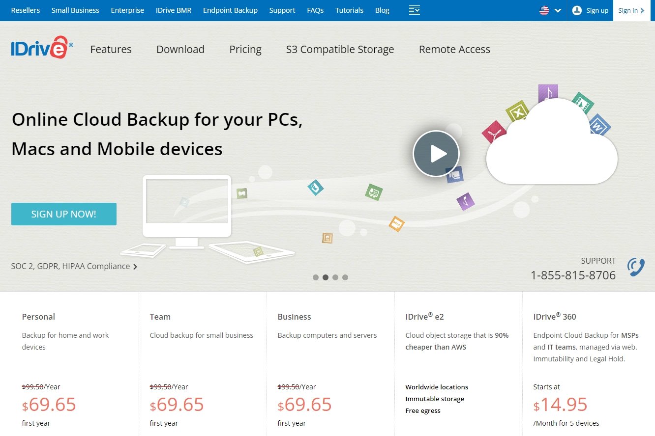  سایت‌ آپلود فایل رایگان iDrive