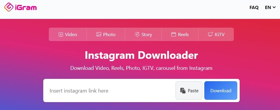 دانلود از اینستاگرام سایت igram