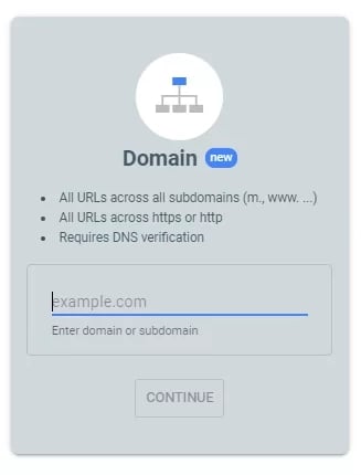 ثبت سایت در گوگل با روش Domain property