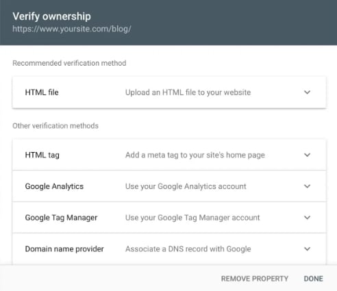 ثبت سایت در سرچ کنسول گوگل با گزینه HTML Tag