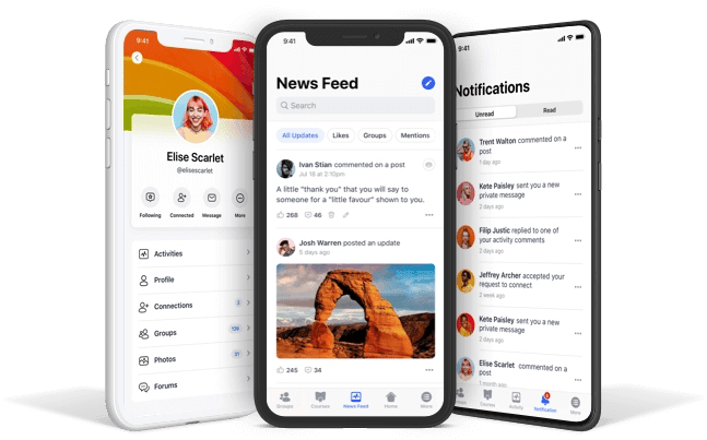 افزونه BuddyPress Mobile