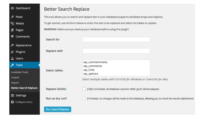 آموزش کار با افزونه Better Search Replace
