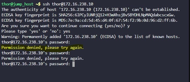 خطای "Permission denied"
