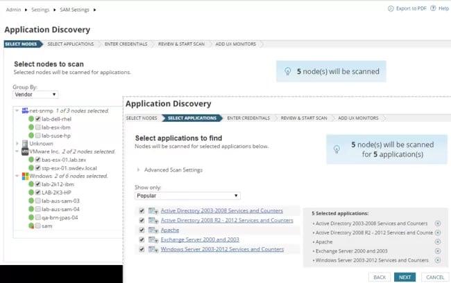 SolarWinds Server & Application Monitor