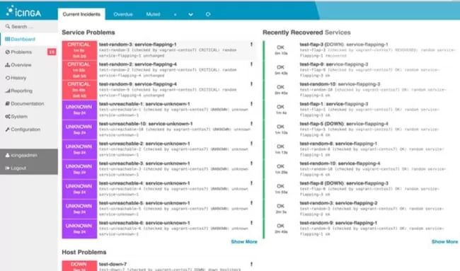 ابزار مدیریت سرور Incinga