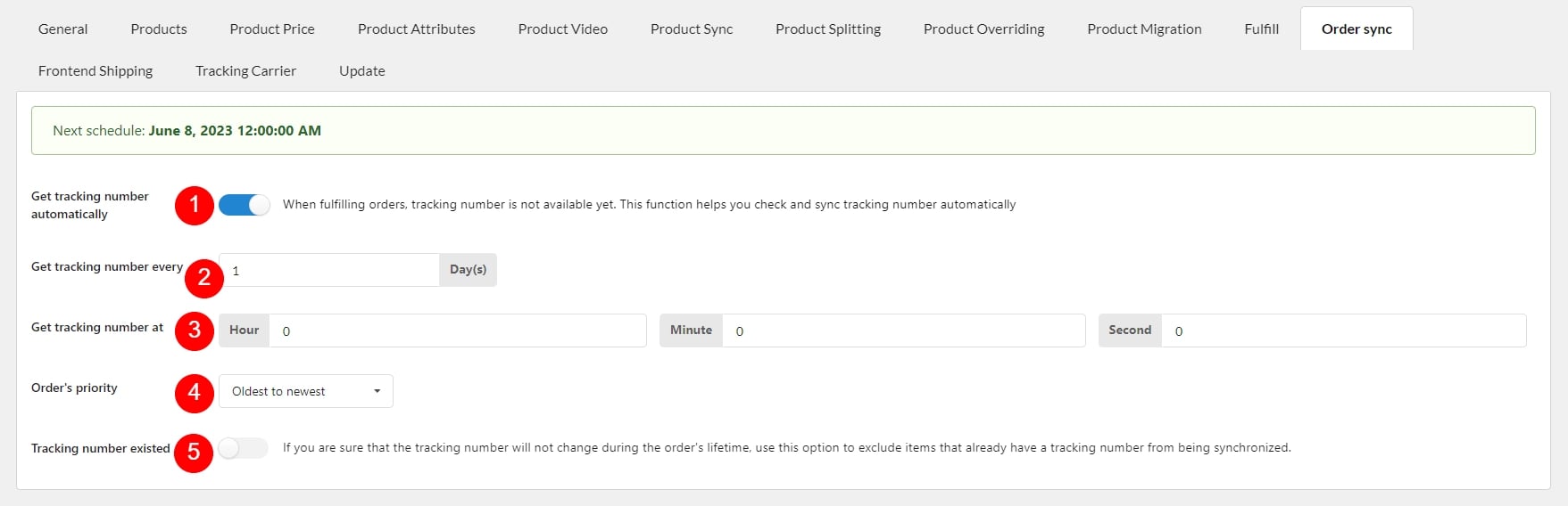 همگام‌سازی خودکار شماره‌های پیگیری (Sycing orders tracking automatically)