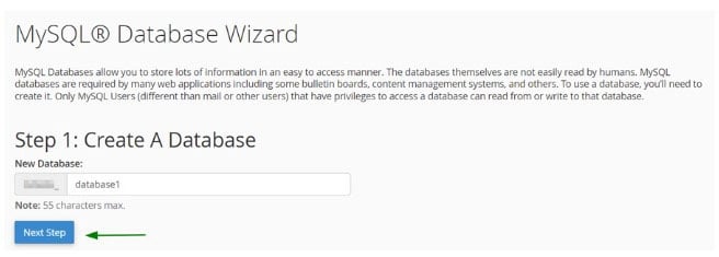 ایجاد پایگاه داده با ابزار  MySQL Database Wizard