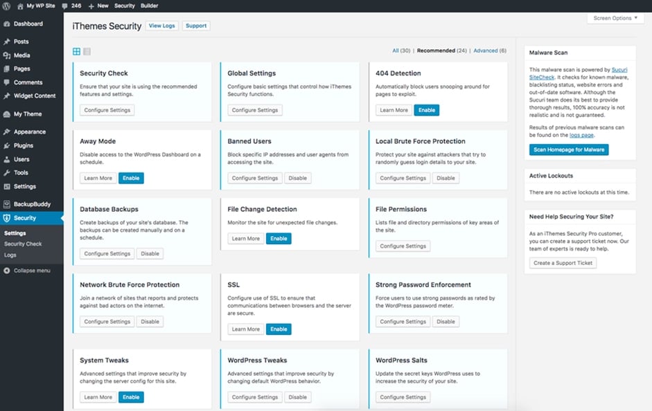 افزونه iThemes Security