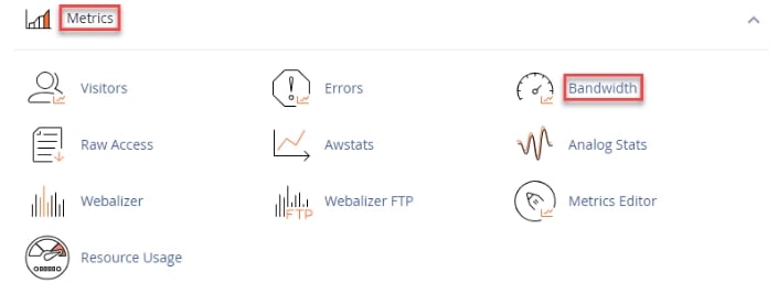 نحوه بررسی پهنای باند مصرفی در cPanel