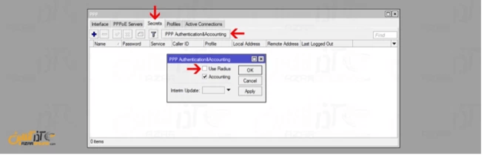 آموزش تنظیم radius server در میکروتیک