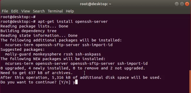 راه اندازی سرور SSH در لینوکس