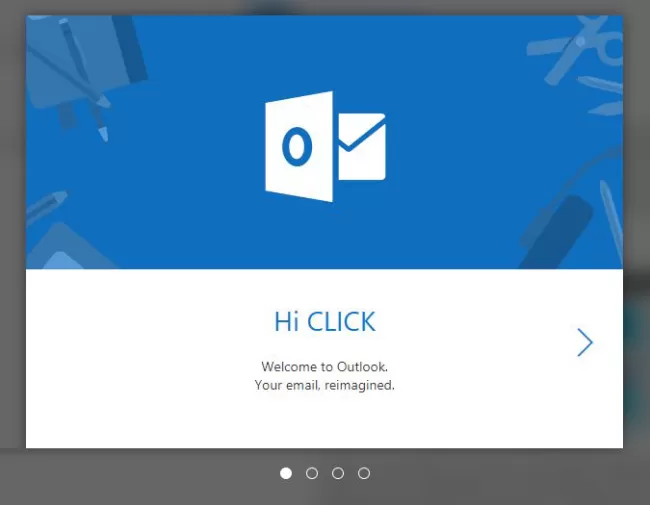 6 - Welcome To Outlook Dialog
