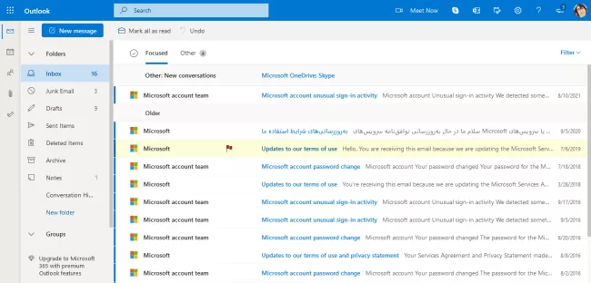 7 - Outlook Webmail tool