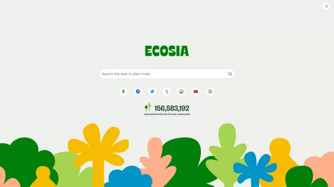  موتور جستجوی Ecosia