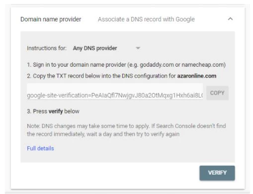 Domain Name Provider