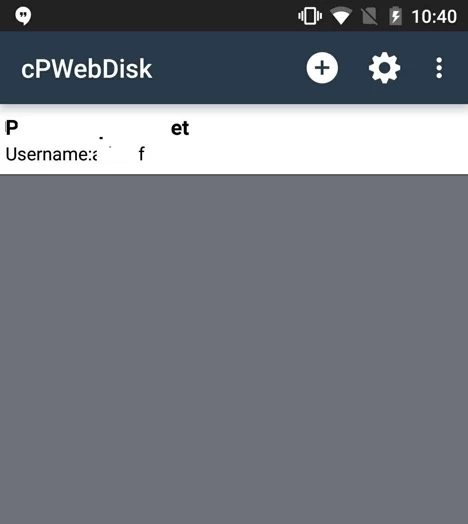 تنظیمات اتصال Web Disk سی‌پنل به اندروید