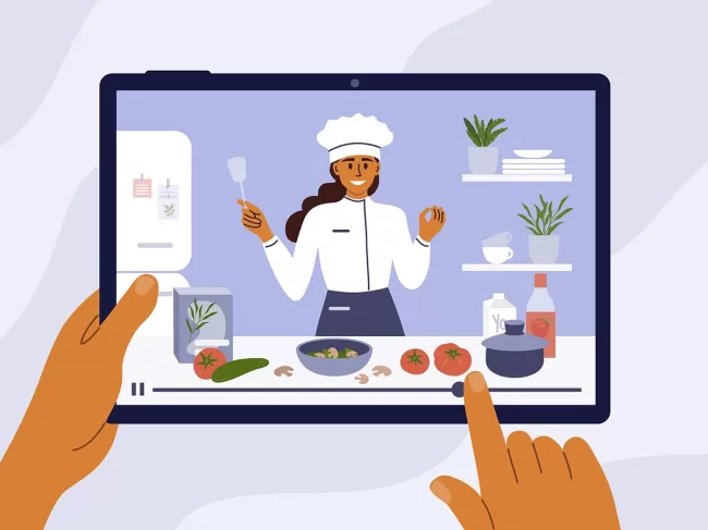 آموزش آنلاین آشپزی