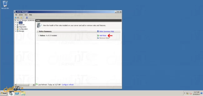 آموزش نصب iis در ویندوز 2008 - اضافه کردن رول