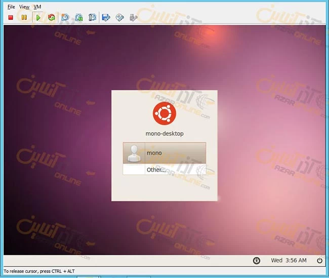 آموزش نصب ubuntu desktop روی vmware - انتخاب یوزر