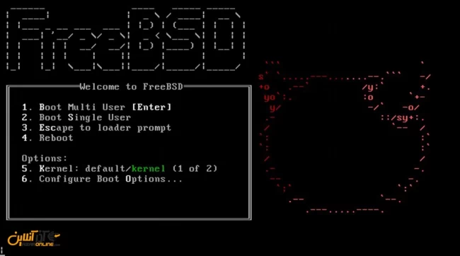 نصب freeBSD - صفحه ورود