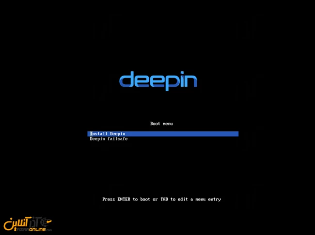 آموزش نصب لینوکس Deepin - انتخاب نصب