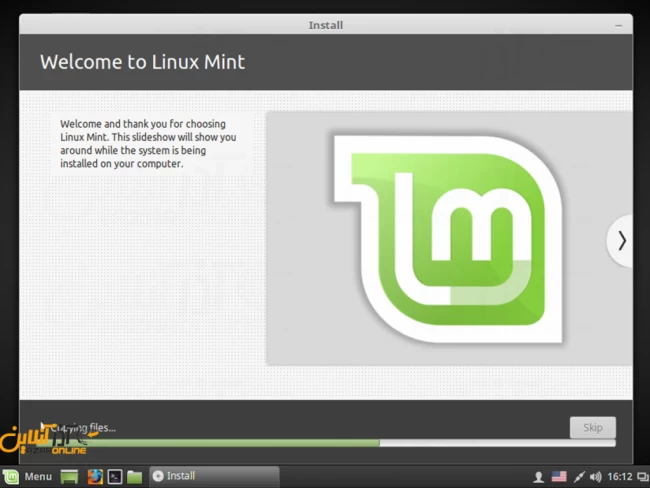 آموزش نصب لینوکس Mint - شروع نصب لینوکس مینت