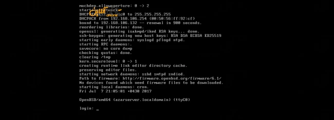 لاگین به OpenBSD